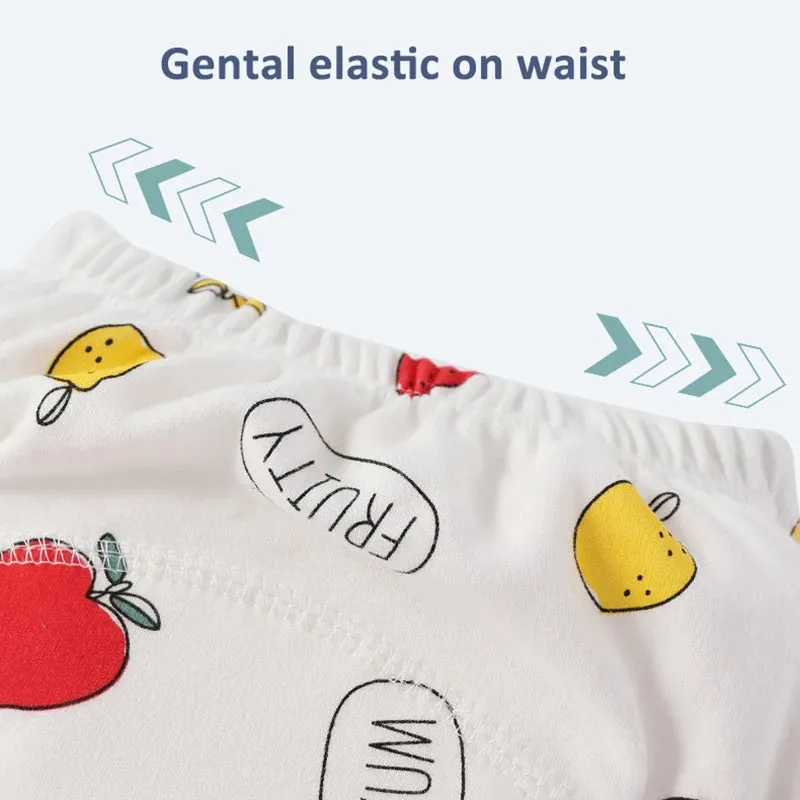 4PCS Baby Waterproof Diapers Pee Shorts Underwears Reusable Soft