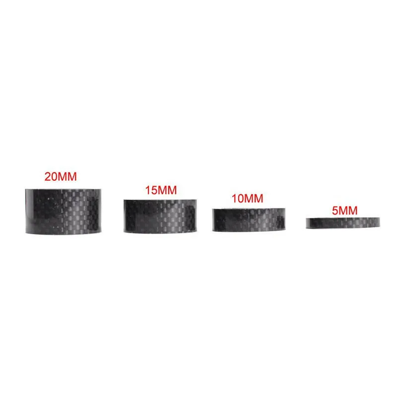 4PCS full carbon fiber bicycle carbon spacer 28.6-31.8mm OD2 headset parts cycling Washer Bike Bicycle Headset Stem Spacers