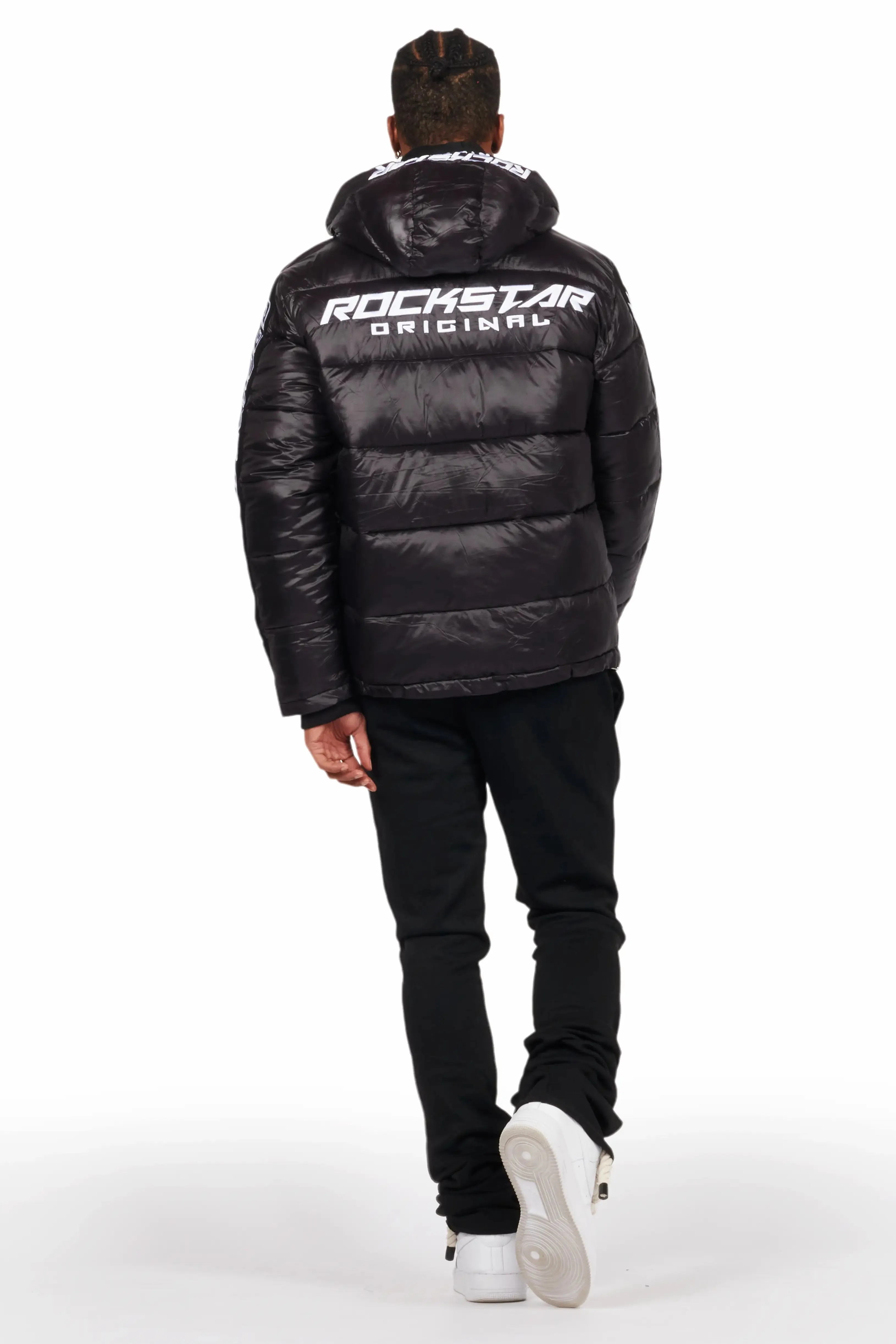 Alasia Jet Black Puffer Jacket