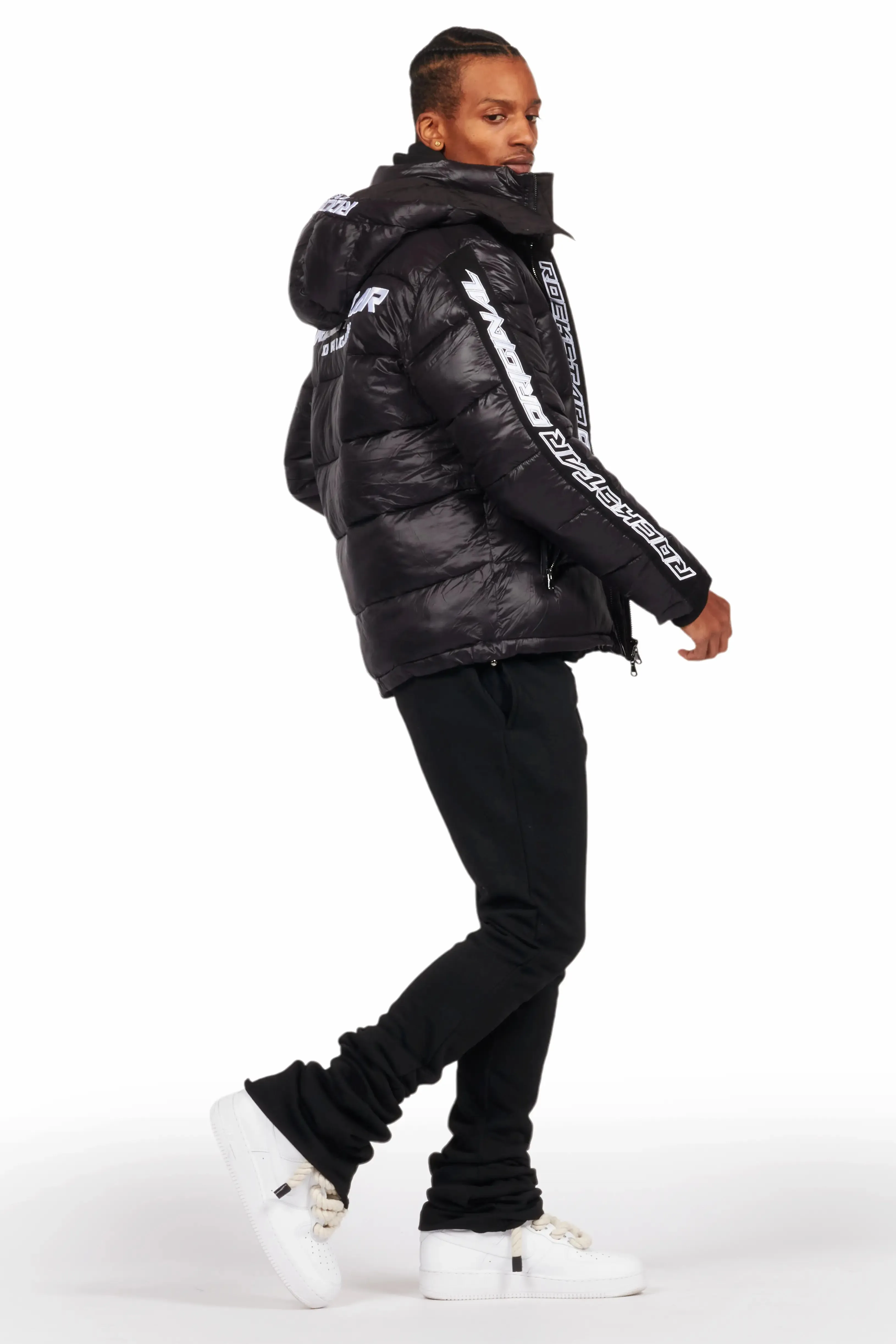 Alasia Jet Black Puffer Jacket