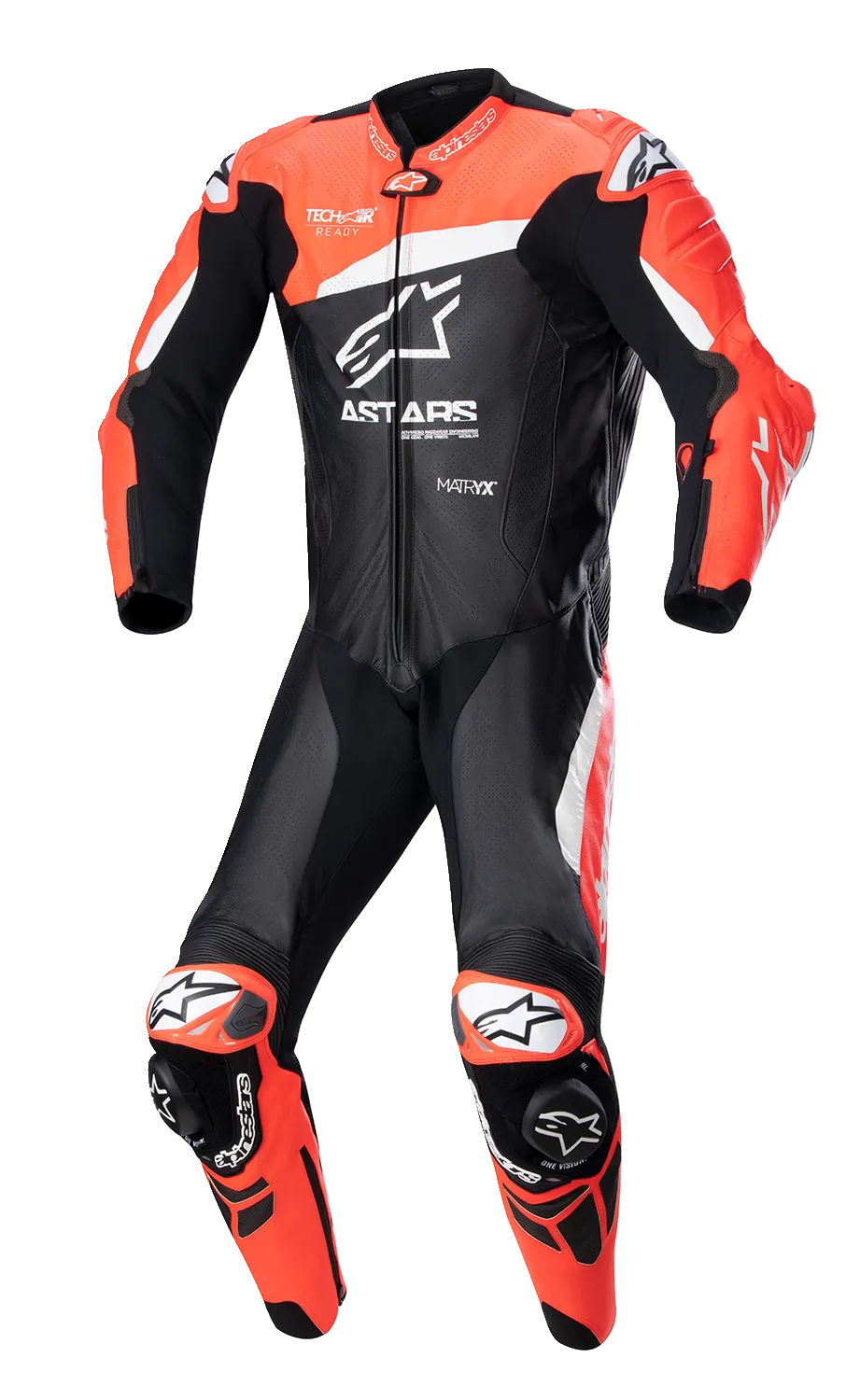 ALPINESTARS GP Plus v4 Leather Suit - Black/Red Fluo/White - US 48 / EU 58 3150523132158