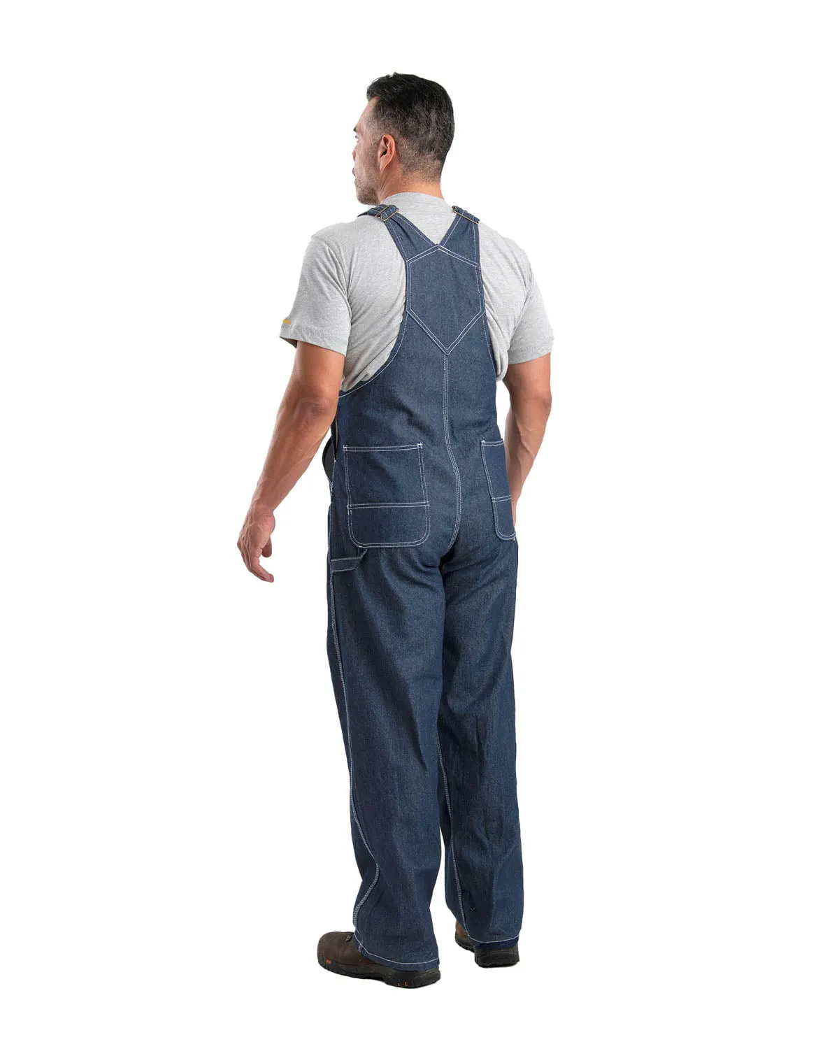 Berne Mens Denim 100% Cotton Unlined Bib Overall