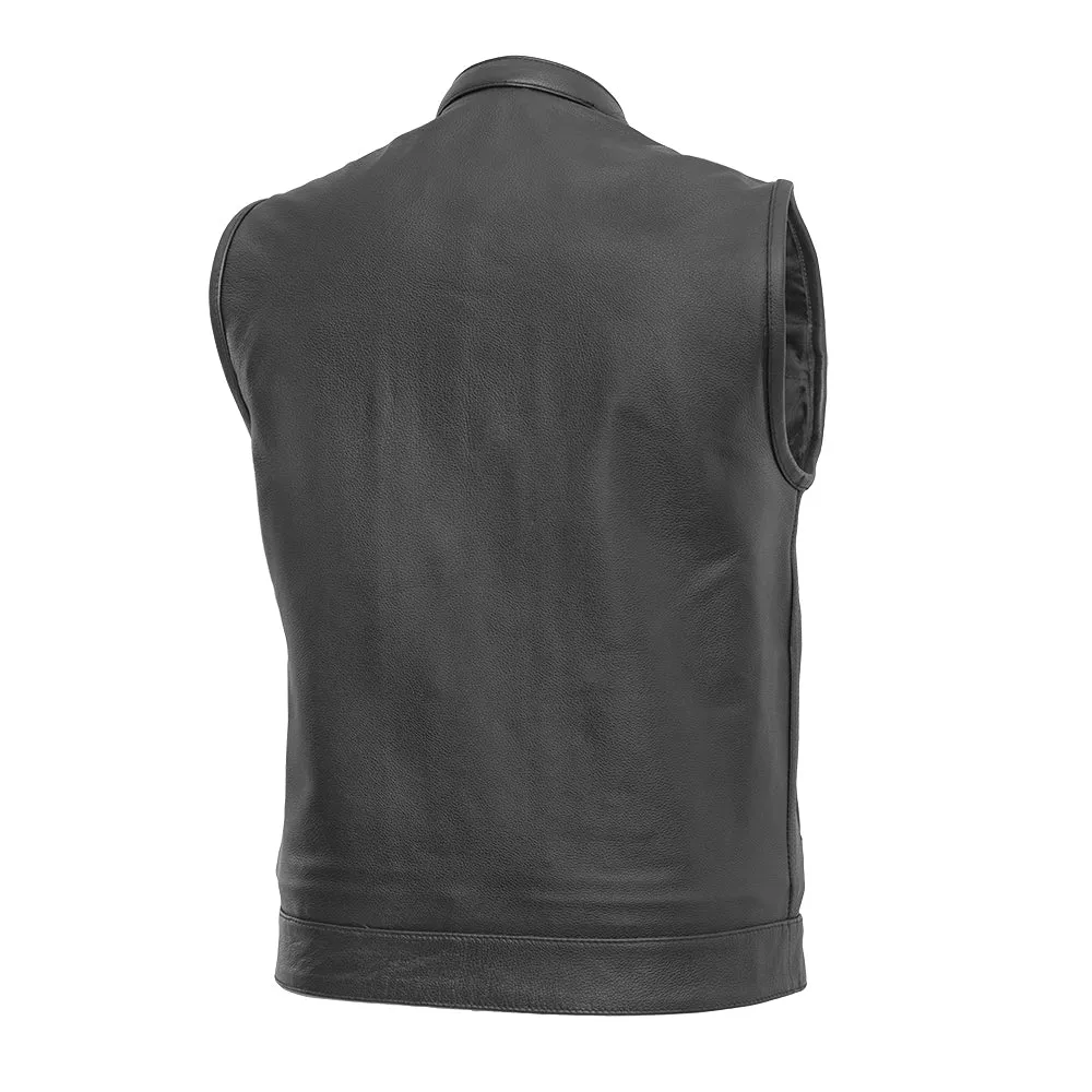 Blaster Men's Leather Motorcycle Vest - Extreme Biker Leather