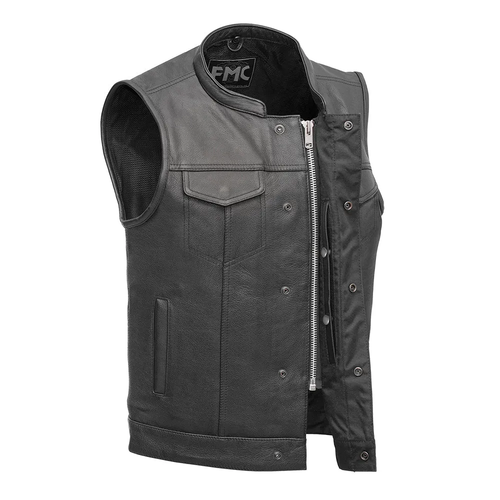 Blaster Men's Leather Motorcycle Vest - Extreme Biker Leather