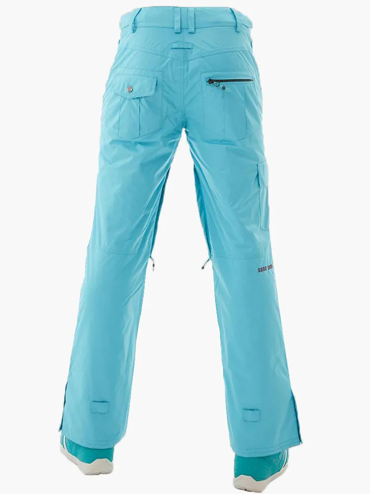 Blue Thermal Warm High Waterproof Windproof Women's Ski Pants/Snow Pants-XS Code