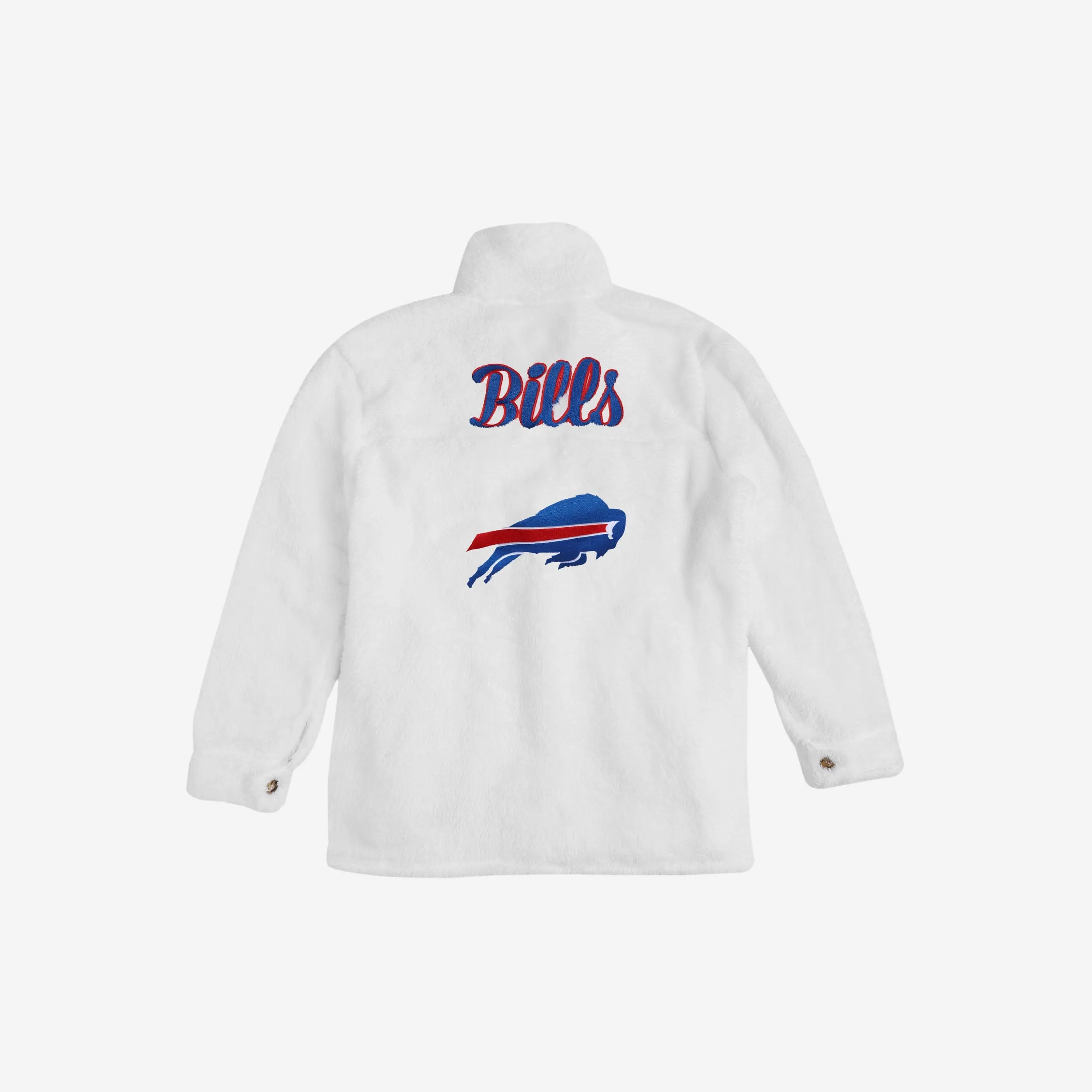 Buffalo Bills Womens White Sherpa Jacket