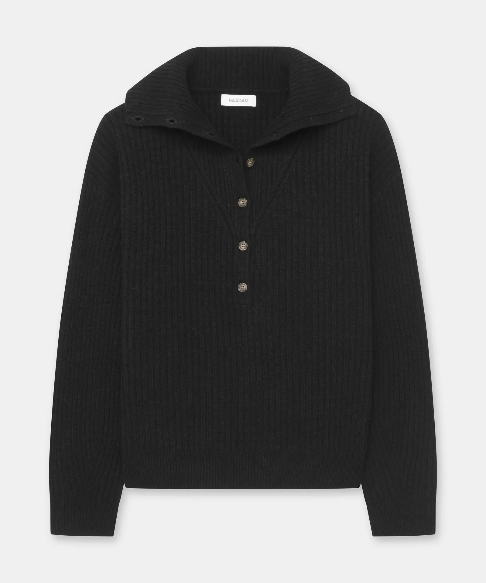 Cashmino Half Button Sweater