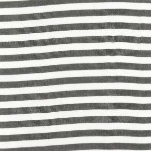 Classic Black-White Famous Designer Stripe Rayon Twill Woven Fabric