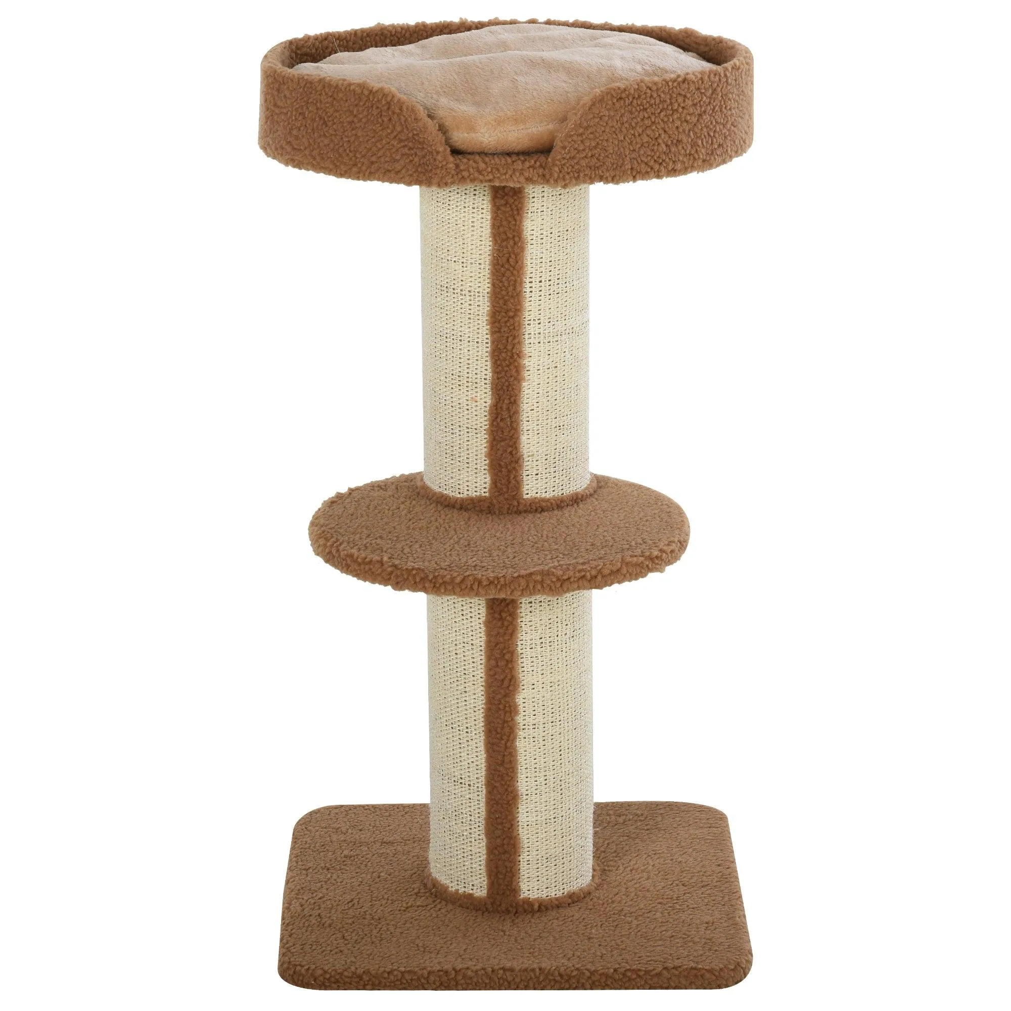 Comfortable Cat Tree Tower 91cm - Light Brown