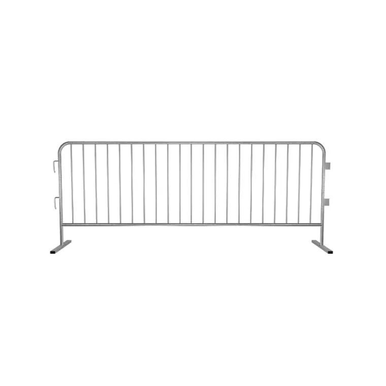 Crowdmaster® Crowd Control Pre Galvanized Light Duty Steel Barricade - HD Flat Feet - 8.5 Ft Long