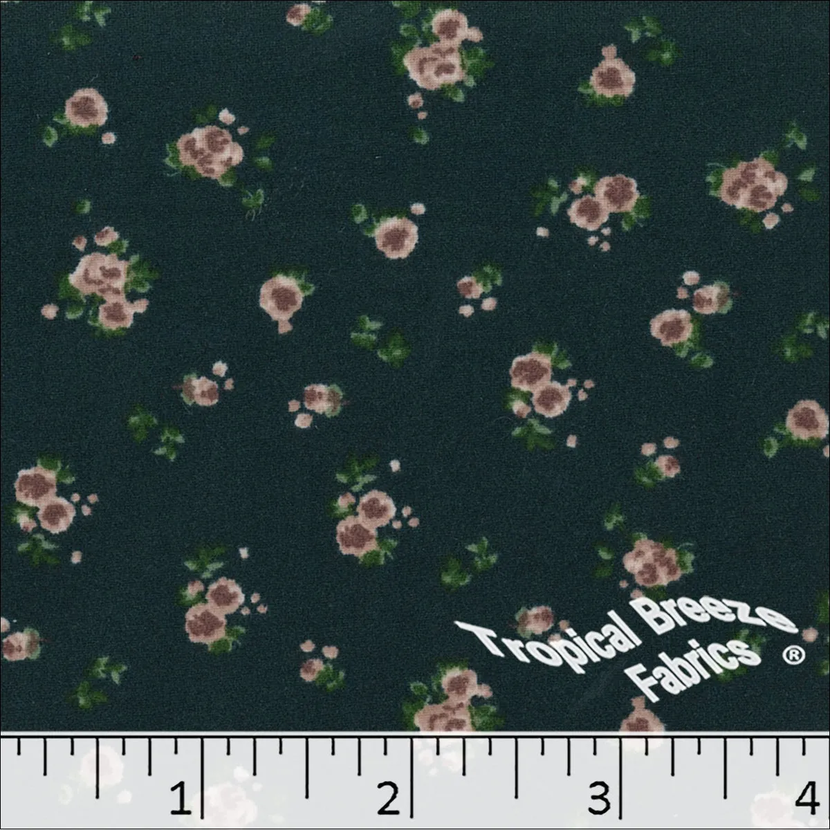 Double Brushed Knit Floral Fabric 32925