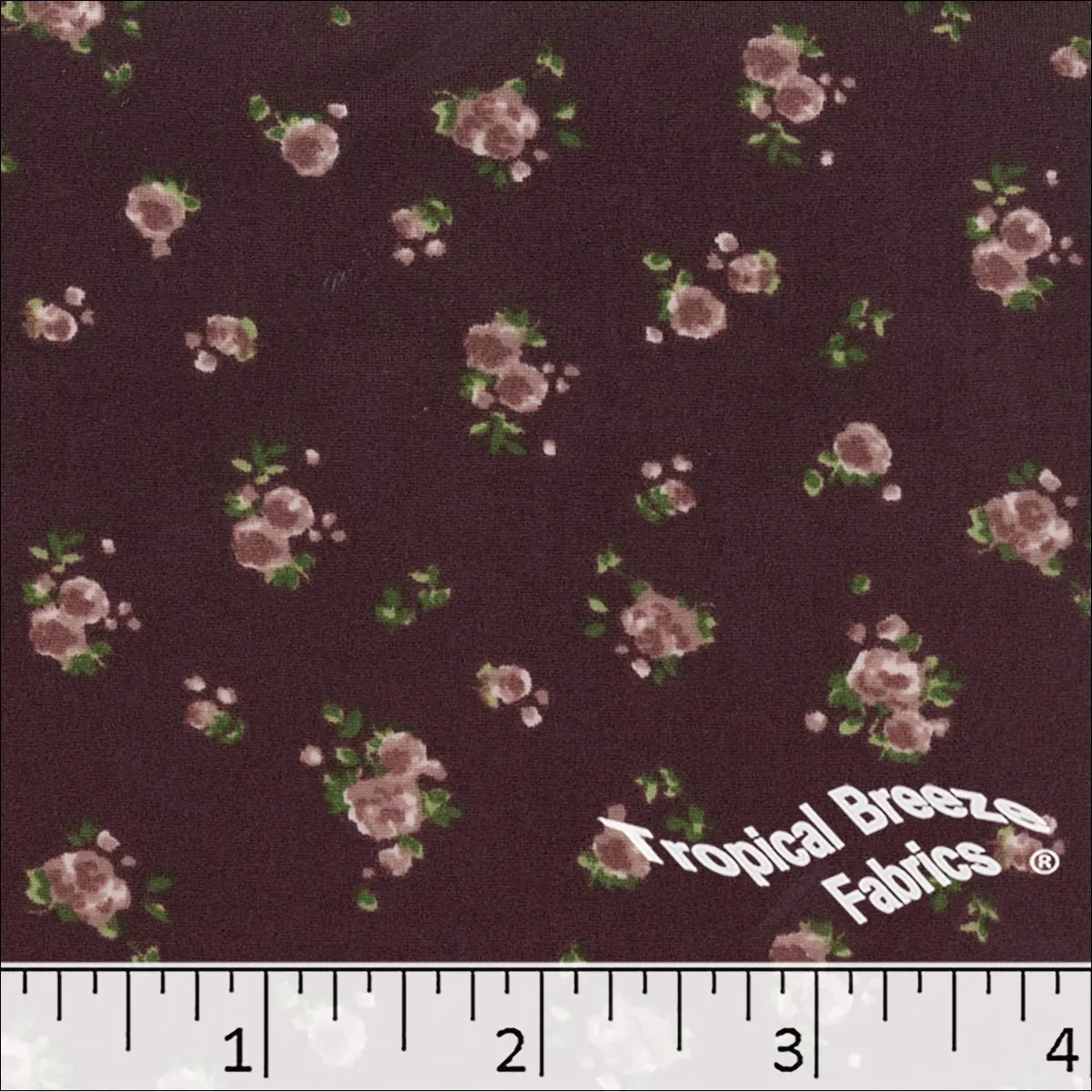 Double Brushed Knit Floral Fabric 32925