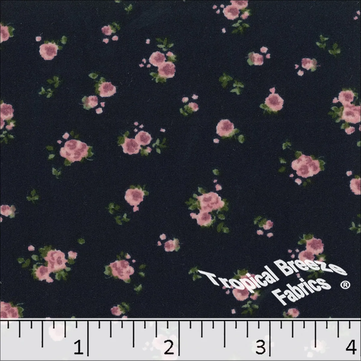 Double Brushed Knit Floral Fabric 32925