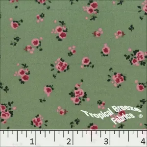 Double Brushed Knit Floral Fabric 32925