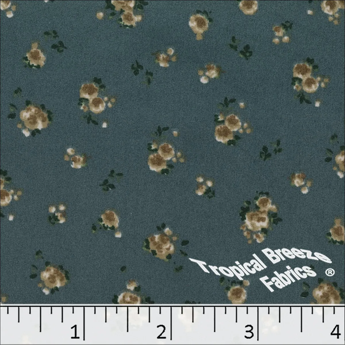 Double Brushed Knit Floral Fabric 32925