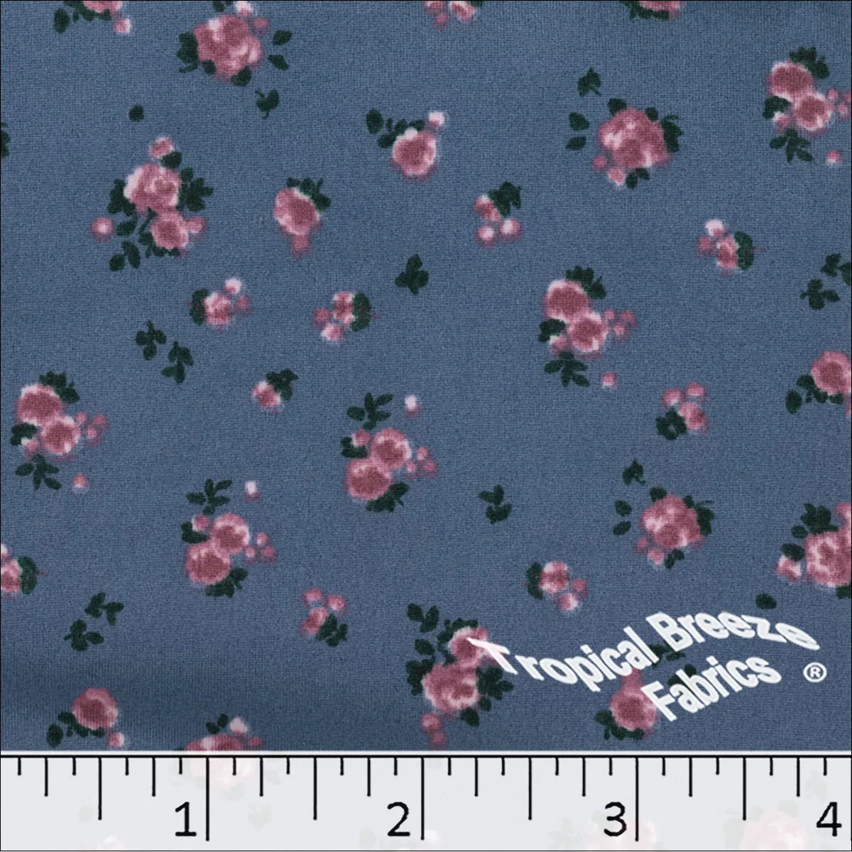 Double Brushed Knit Floral Fabric 32925