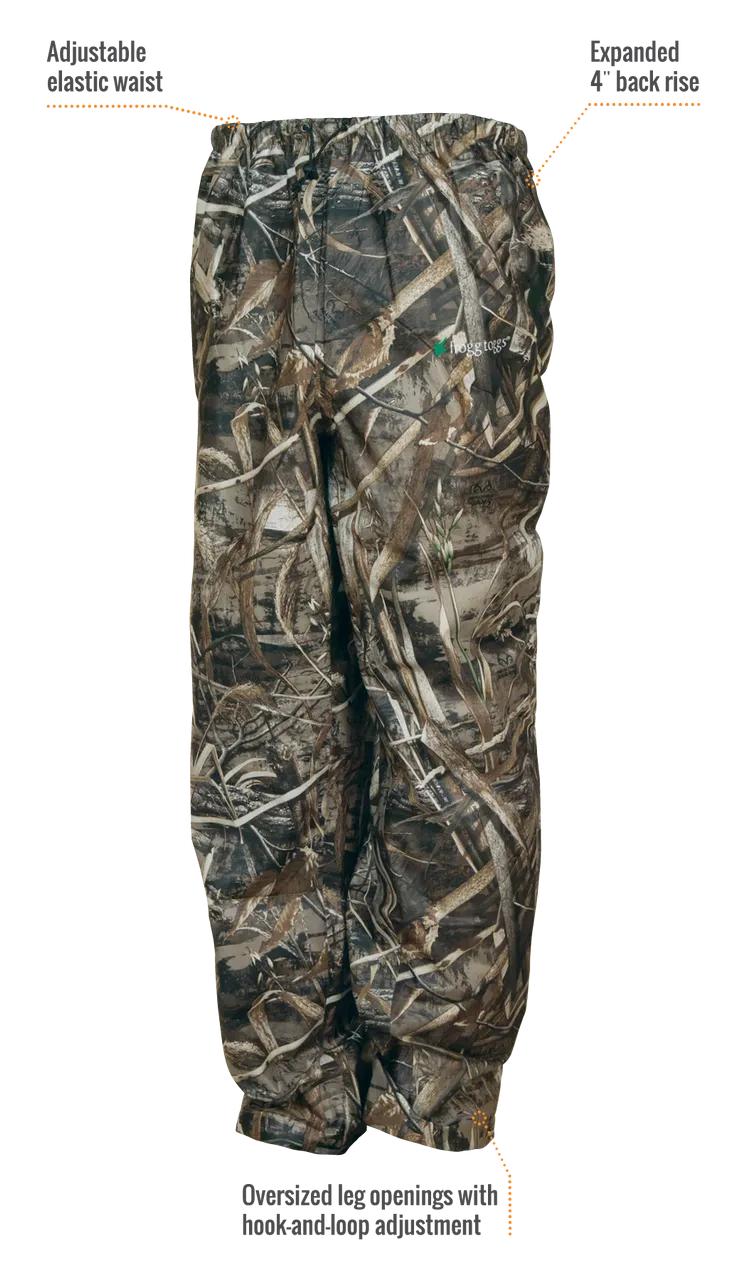 Frogg Toggs Mens Realtree Edge Pro Action Pants