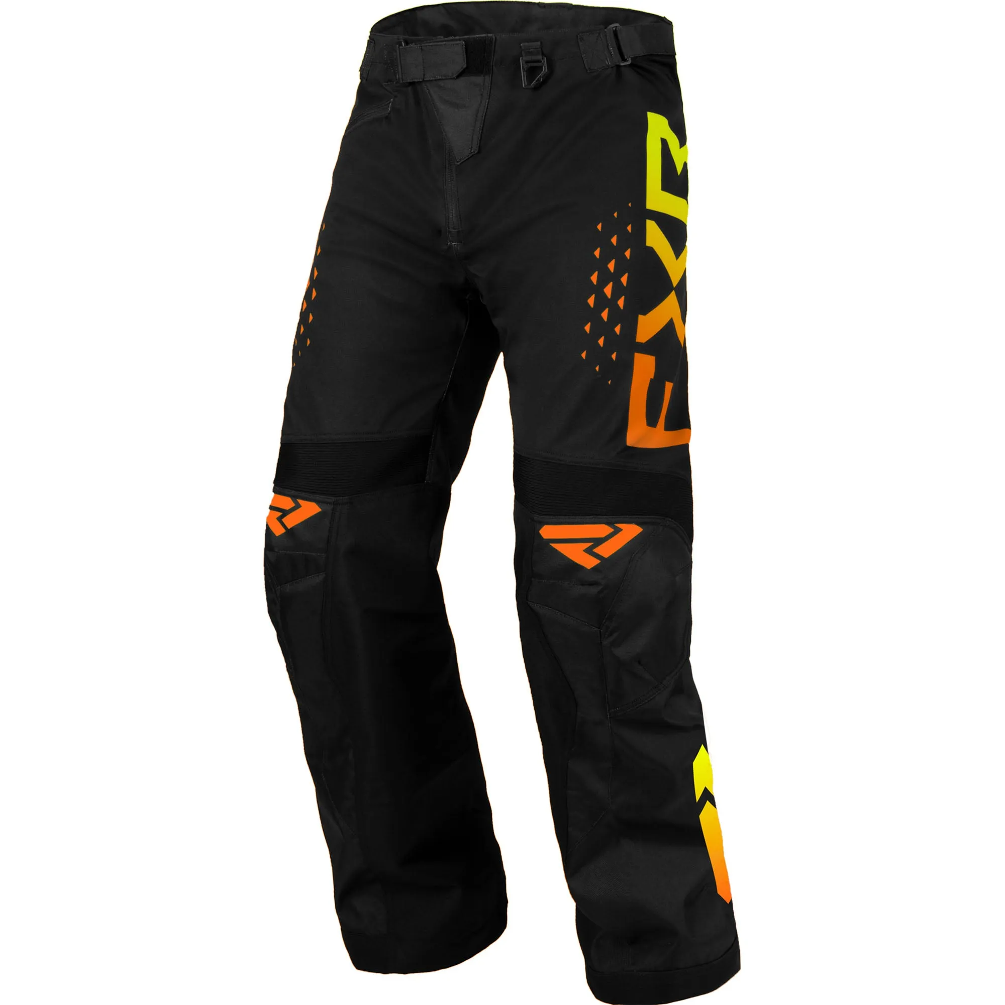 FXR  Mens Cold Cross RR Snowmobile Pants HydrX Adjustable Comfort Black Inferno