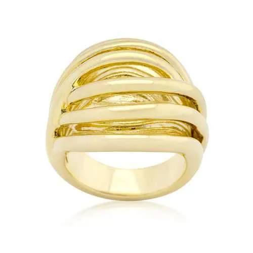 Golden Illusion Fashion Ring