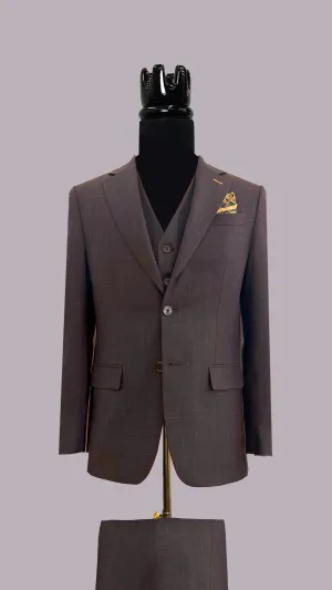 Graphite Gridlock Prestige Men's Suit By Vercini