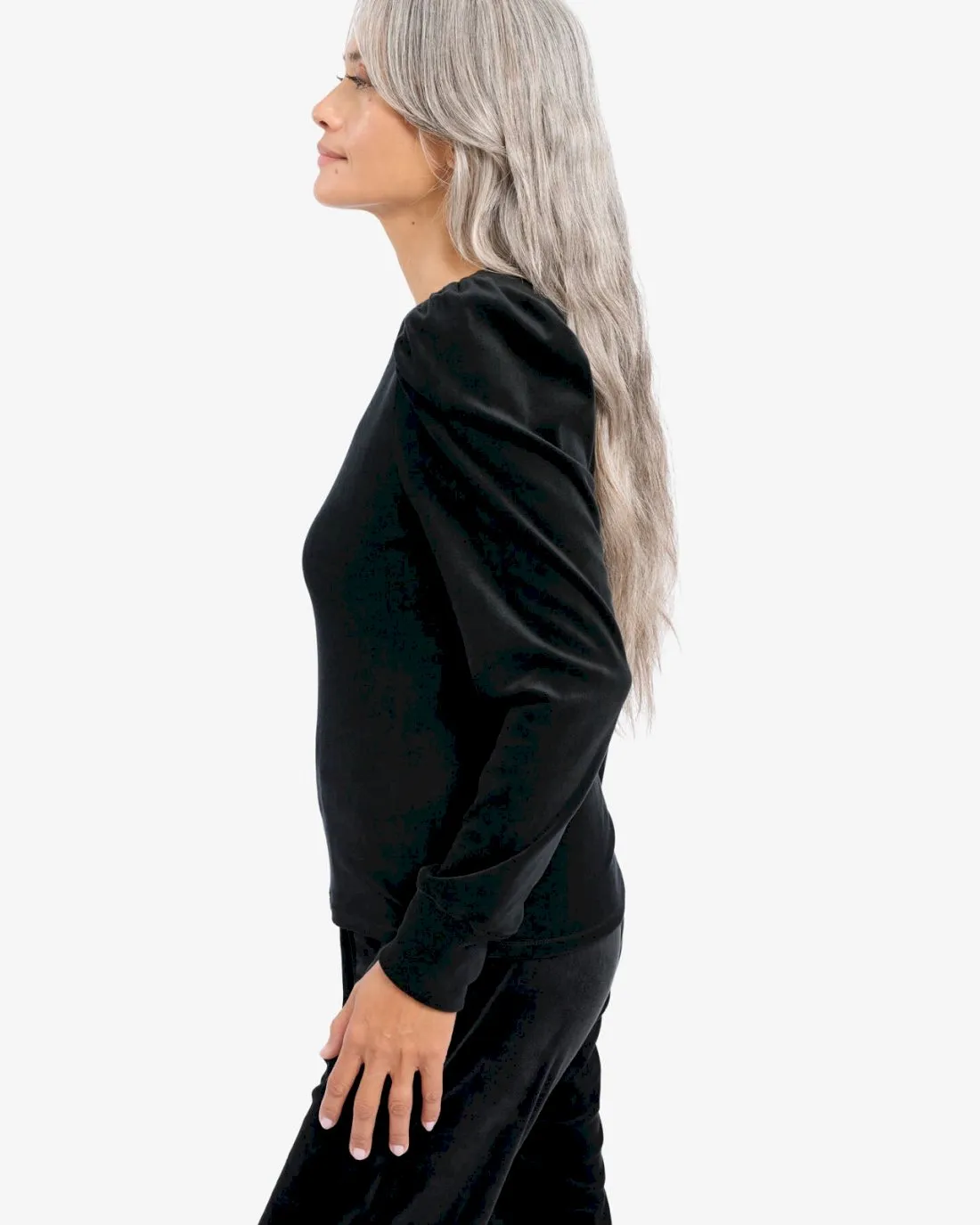 Ingrid Velour Long Sleeve Tee