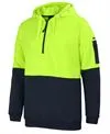 JB's Hi Vis 1/2 Zip Hoodie - 6HVHZ