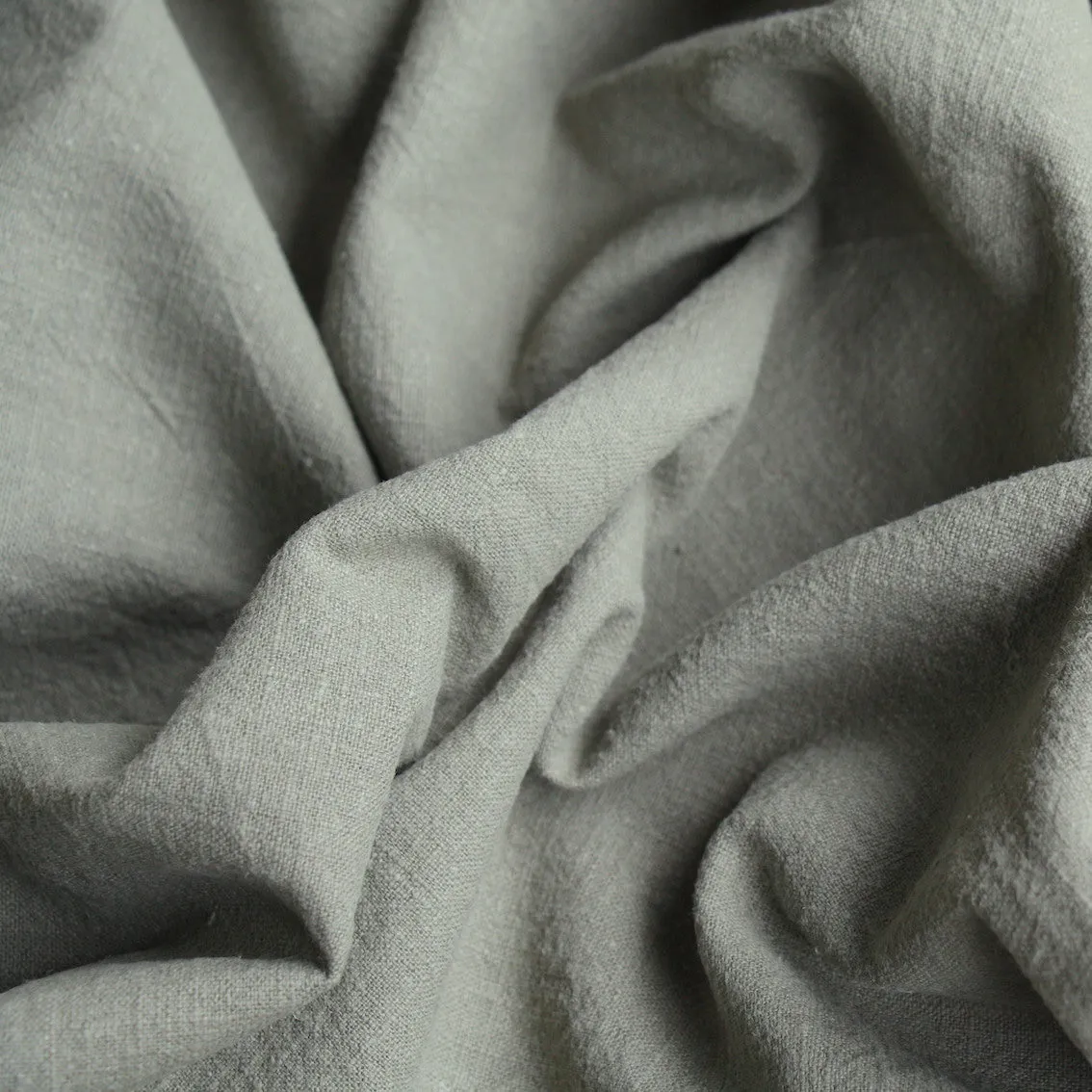 Khaki Pebble Wash Linen