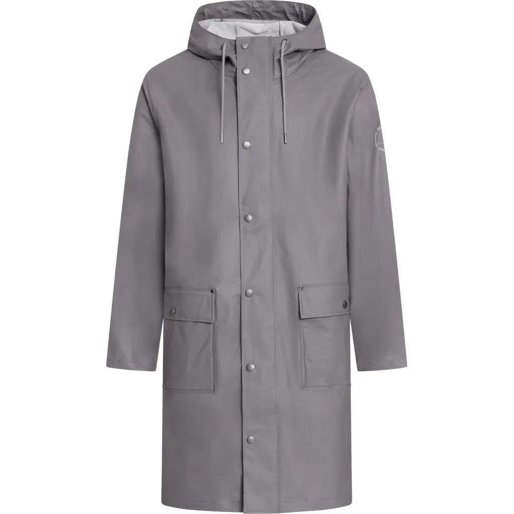 Leon Light Weight PU Raincoat - Concrete