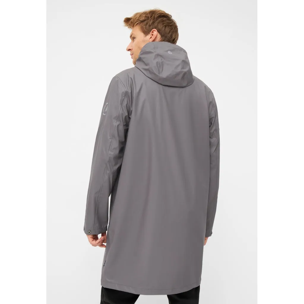 Leon Light Weight PU Raincoat - Concrete