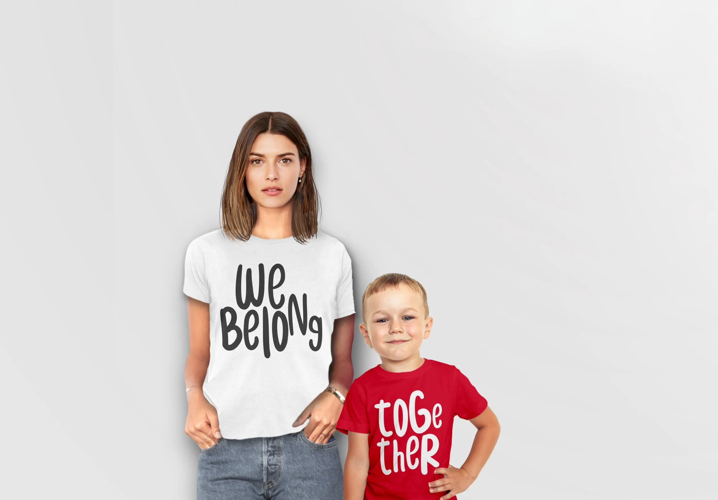 Matching We Belong Together Shirts for Couples & Families