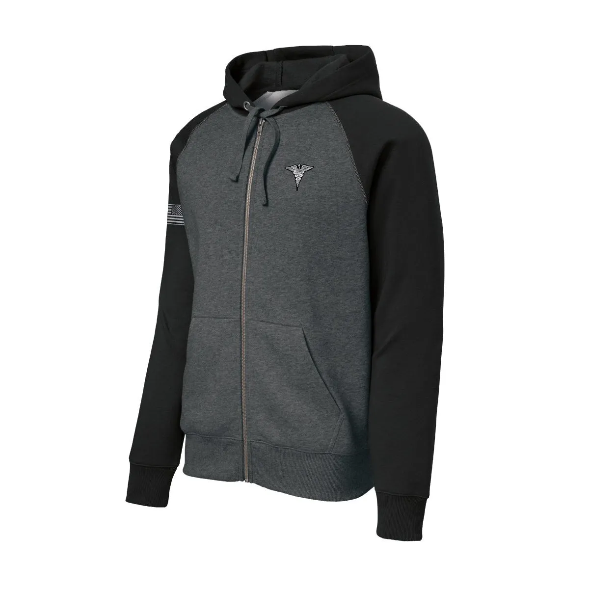 Medic Color Block Zip Up Hoodie