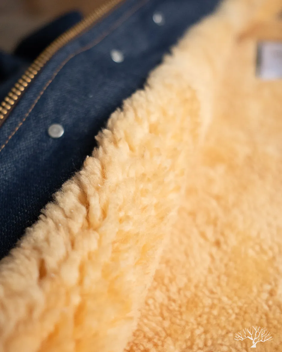 N-1 Deck Jacket - Denim Gold Mouton