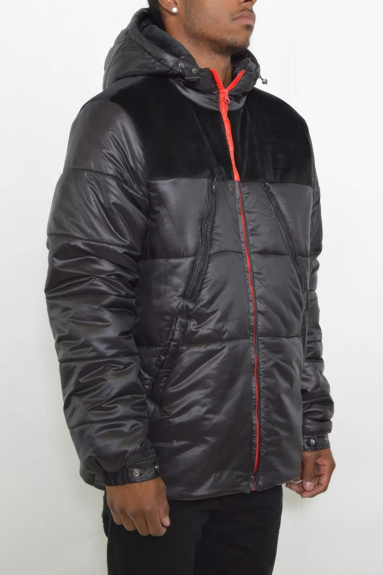 NicholesGifts Mens Padded Puffer Jacket