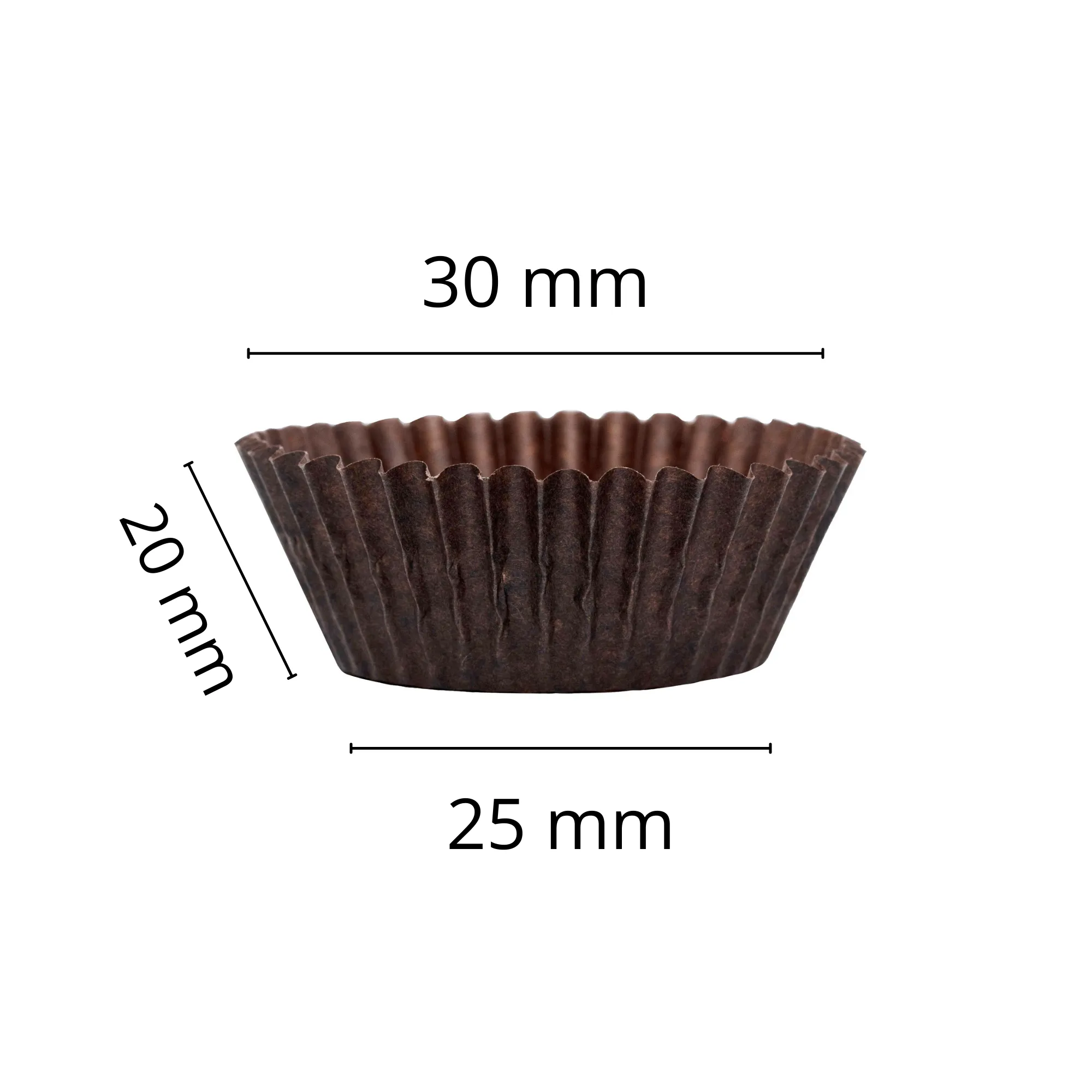 Pack of 800-1000 | Brown Grease-Proof Baking Cups