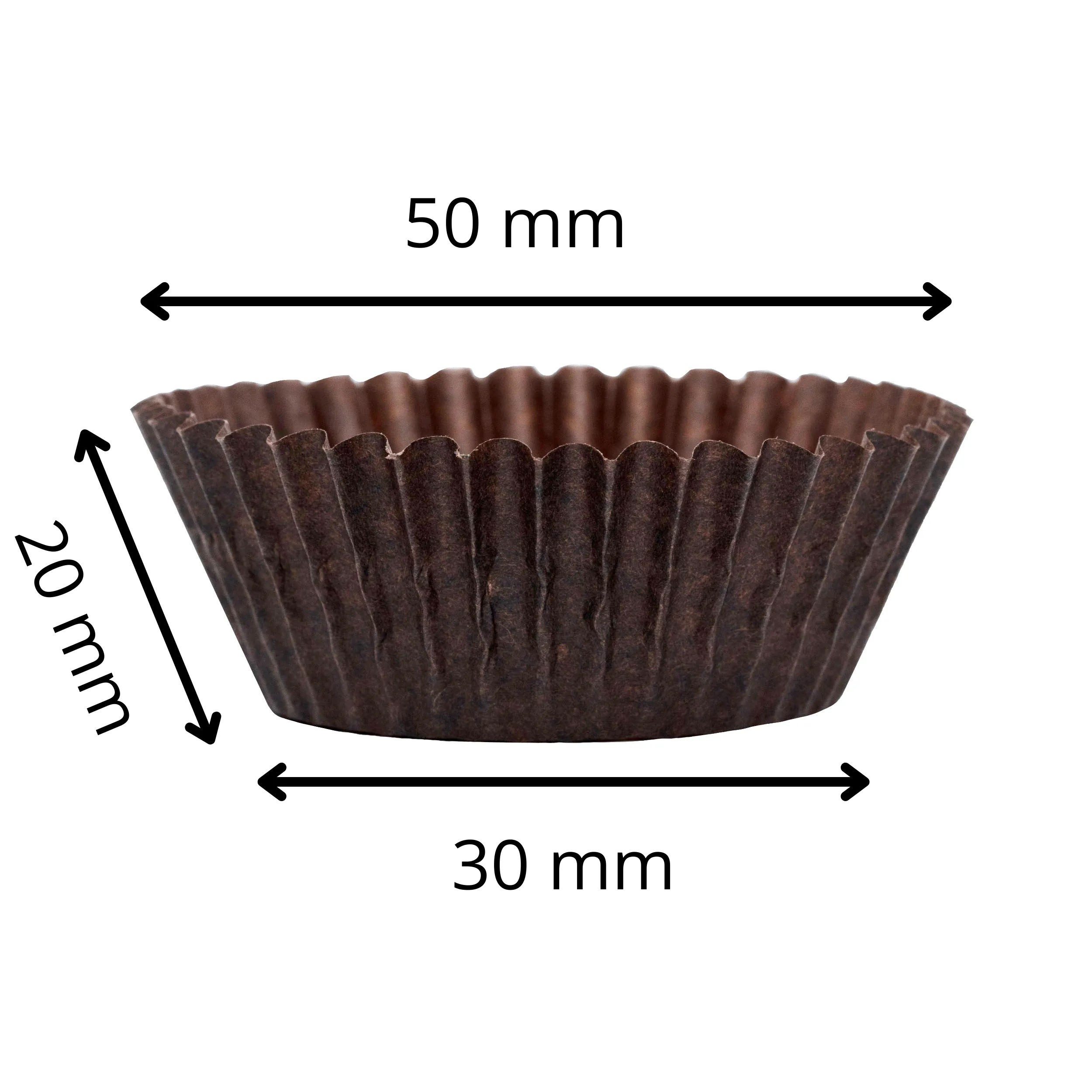 Pack of 800-1000 | Brown Grease-Proof Baking Cups