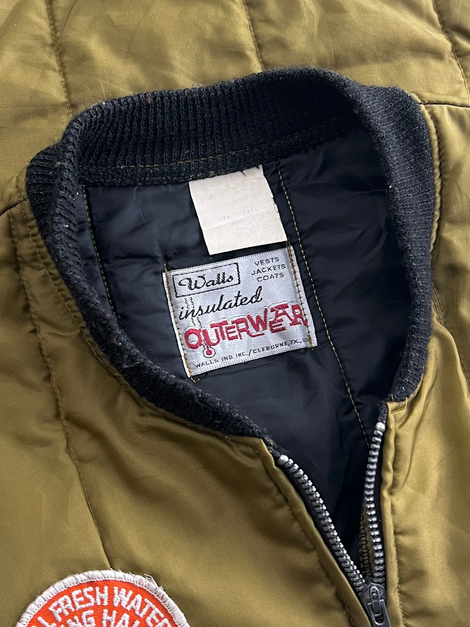 Patched Fishing Down Vest [L]