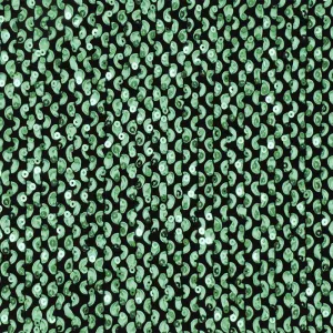 Pearly Green-Black 3D Wave With Sequins Acrylic Poly Woven Jacketing Fabric