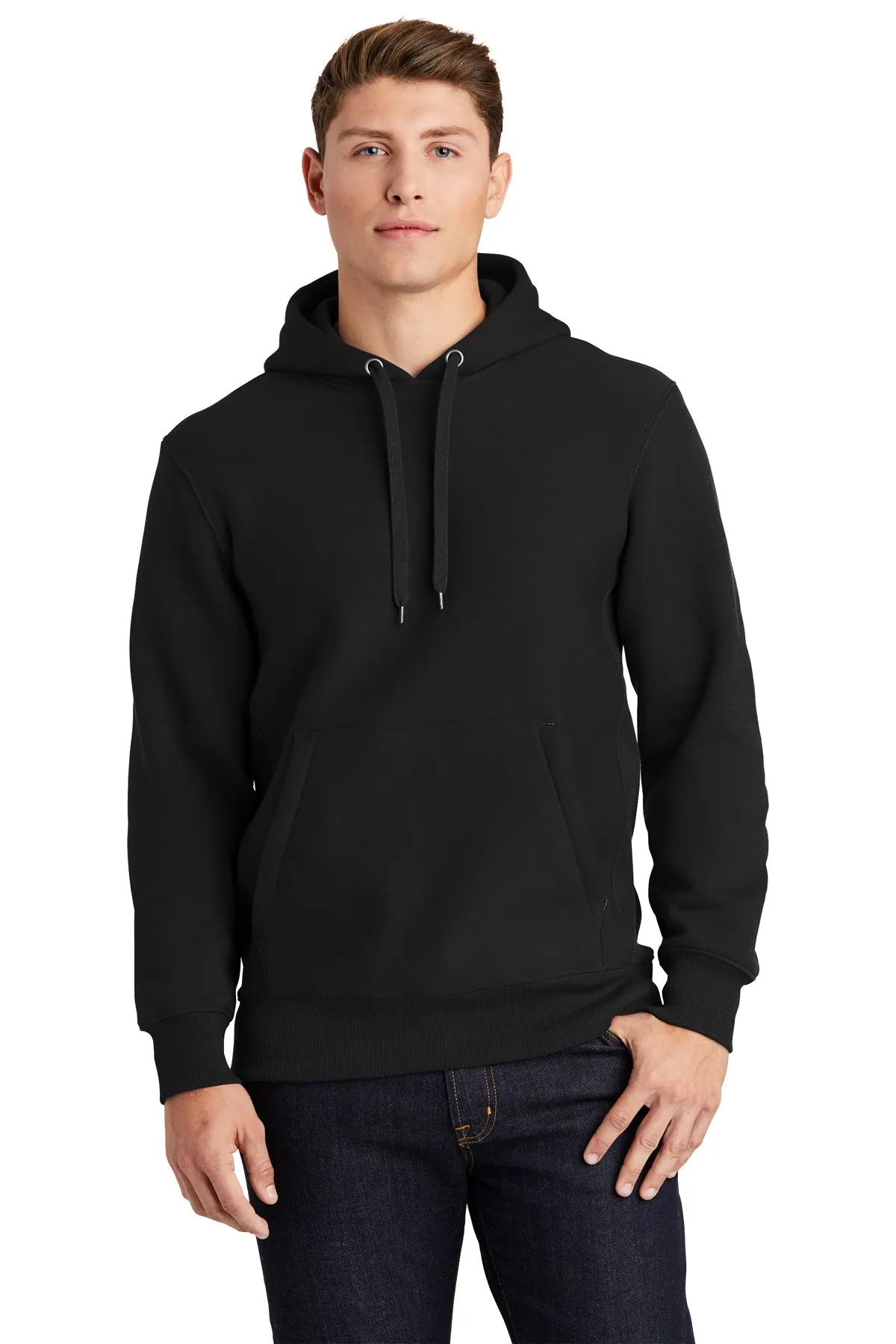 Sport-Tek Super Heavyweight Pullover Branded Hooded Sweatshirts, Black