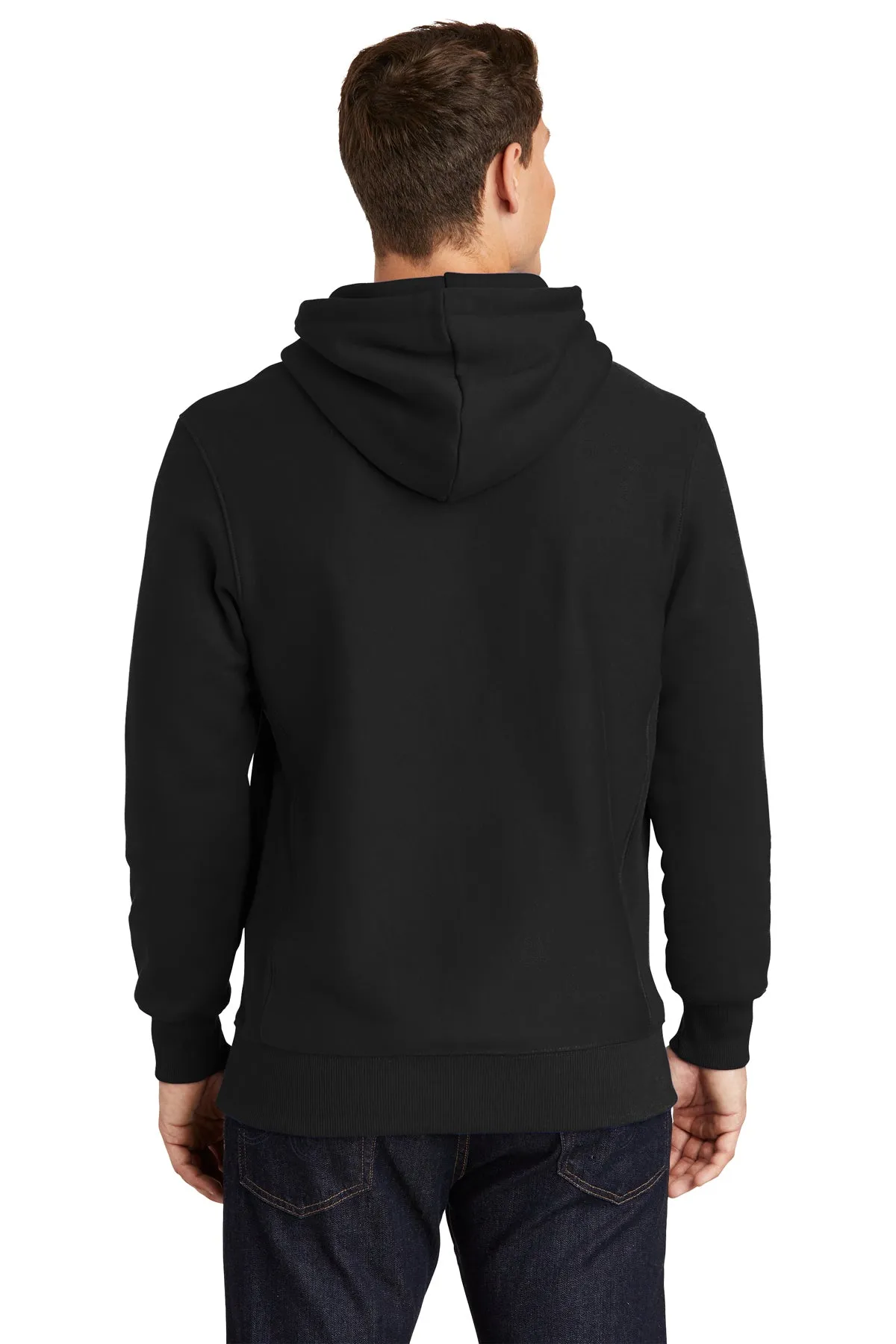 Sport-Tek Super Heavyweight Pullover Branded Hooded Sweatshirts, Black