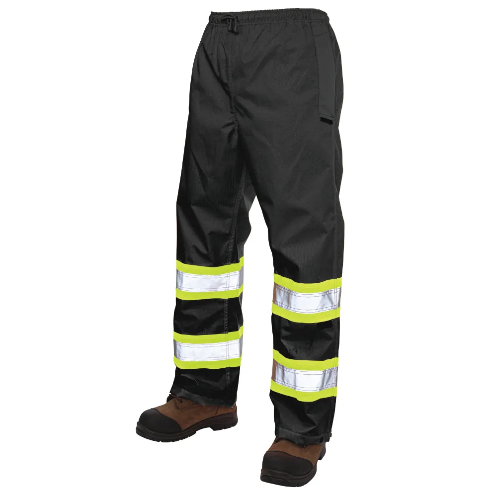 Tough Duck Hi-Vis ANSI Class E - Pull-On Ripstop Safety Rain Pant - S374