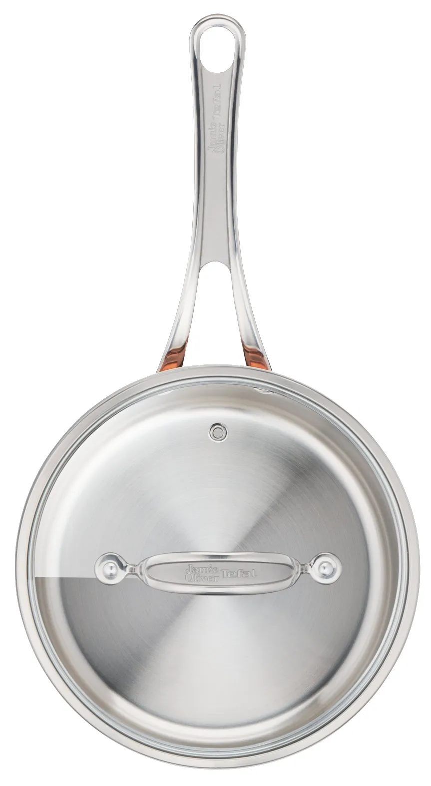 User manual and frequently asked questions Jamie Oliver by Tefal Premium Triply Copper Induction Saucepan 16cm   Lid