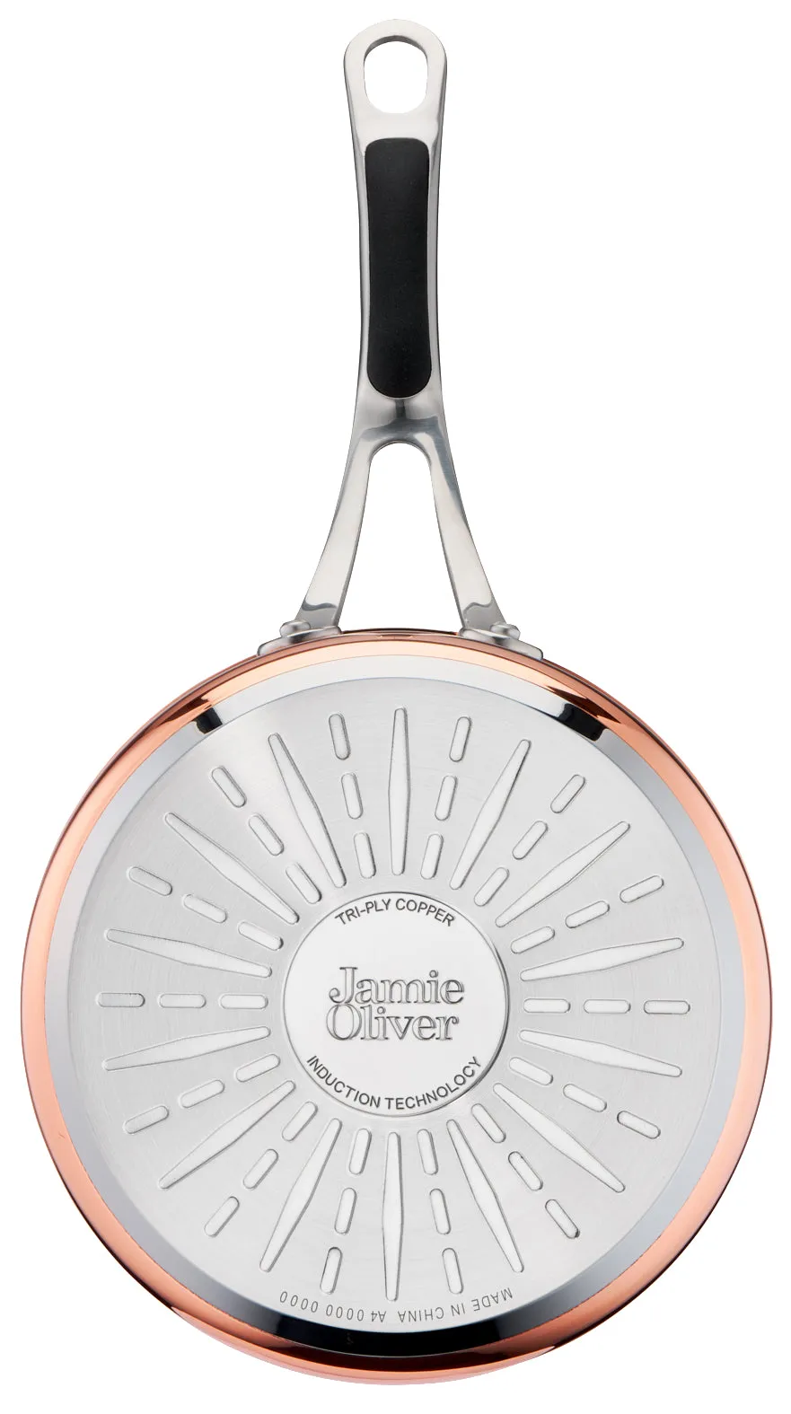 User manual and frequently asked questions Jamie Oliver by Tefal Premium Triply Copper Induction Saucepan 16cm   Lid