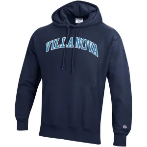 Villanova Wildcats Twill Horizontal Wordmark Reverse Weave Navy Hood