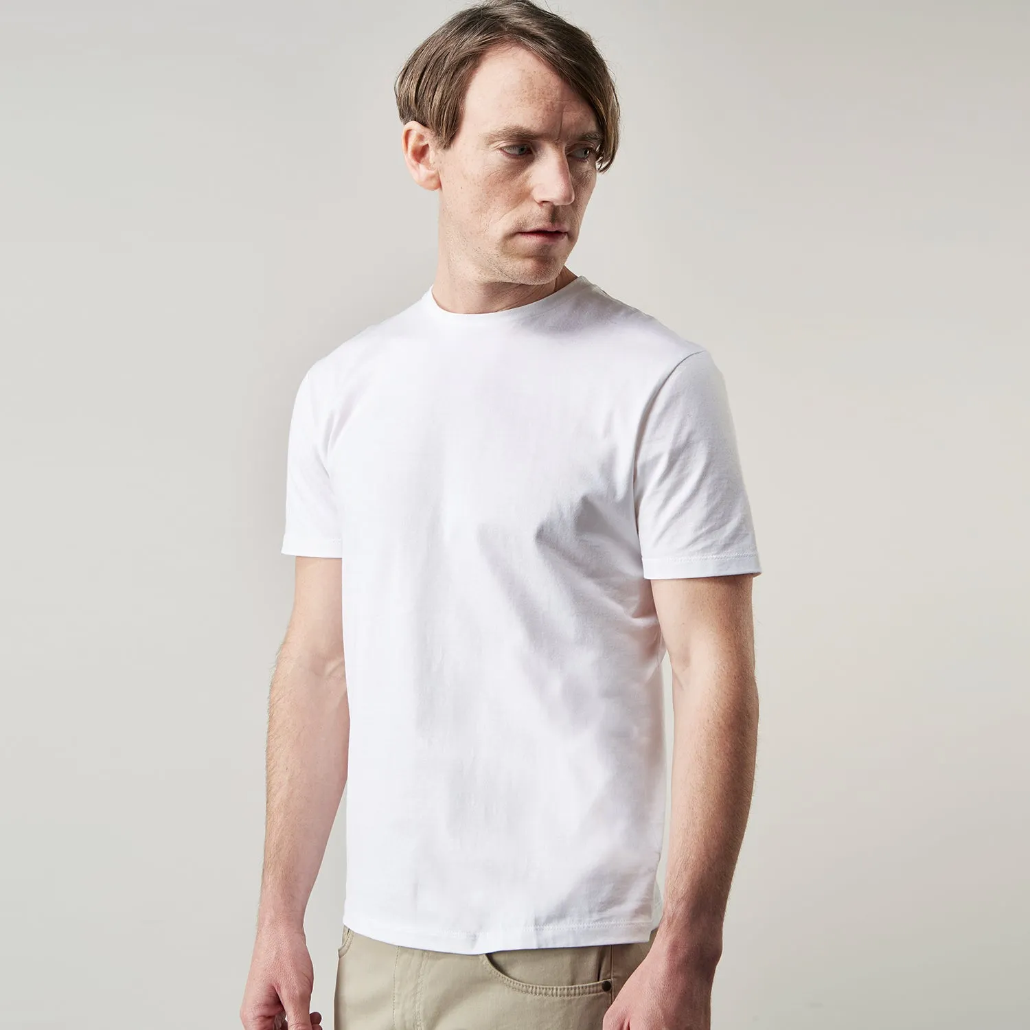 White Davey Cotton T-Shirt