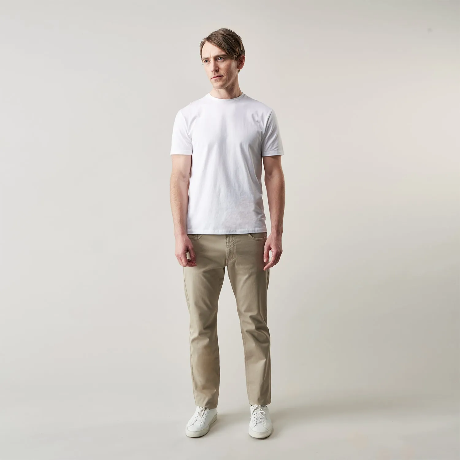 White Davey Cotton T-Shirt